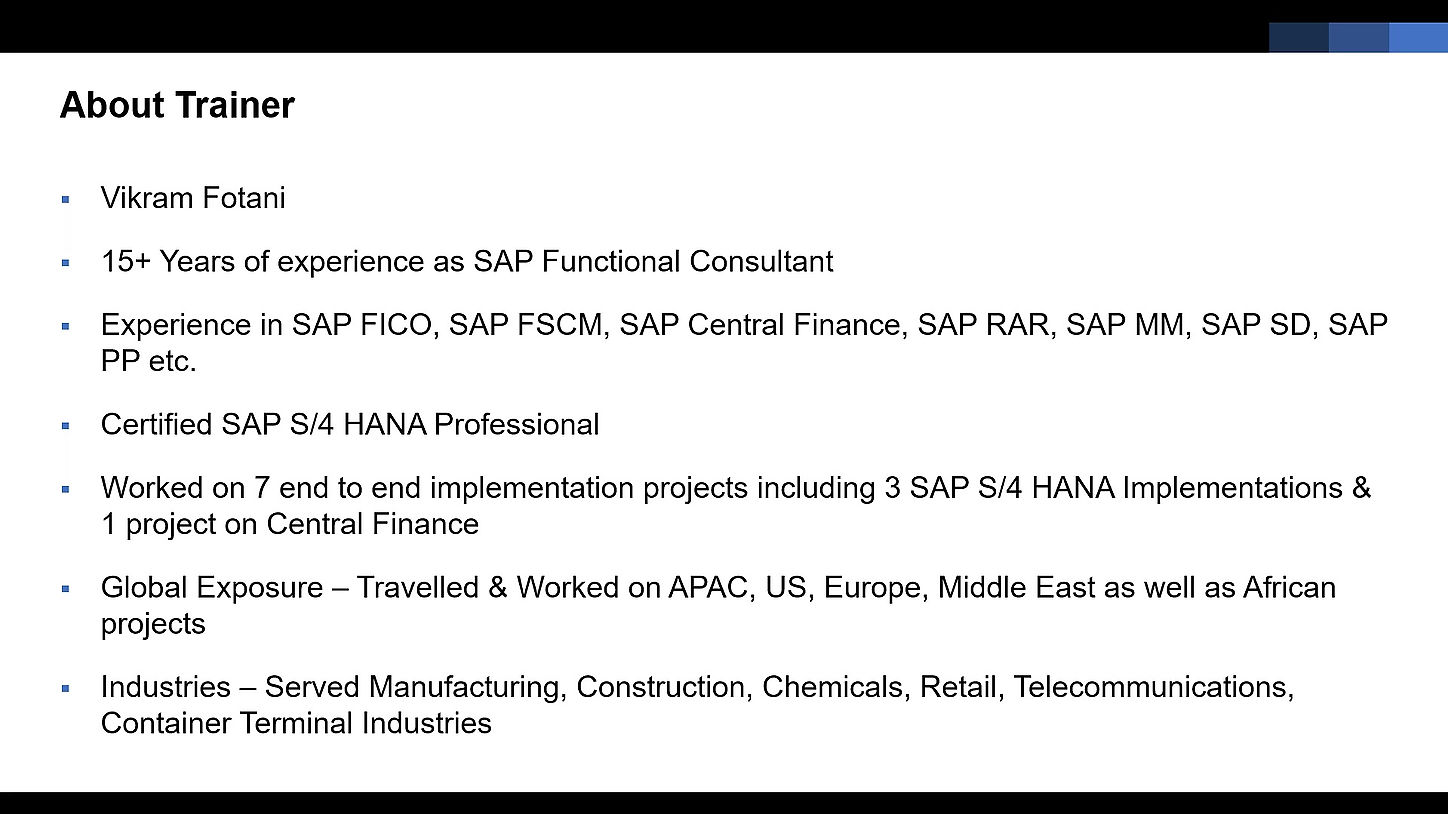 Financial Accounting in SAP S/4 HANA 2020